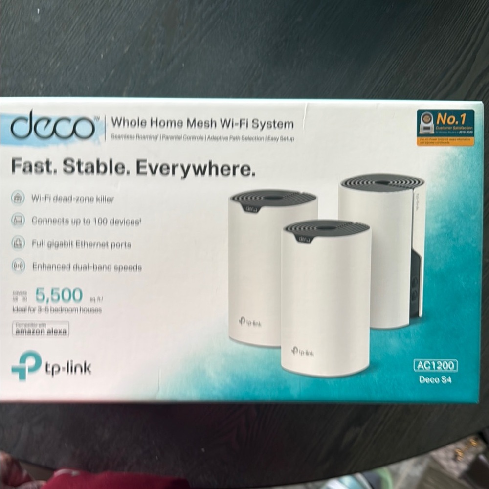 TP-Link Deco Cylindrical Wi-Fi Units in White AC 1200 Deco S4